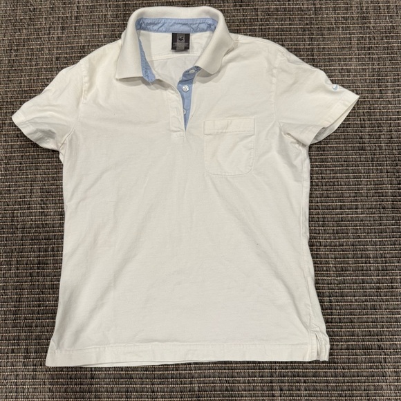 Nike Tops - Nike Golf White Polo Shirt with Subtle Trim